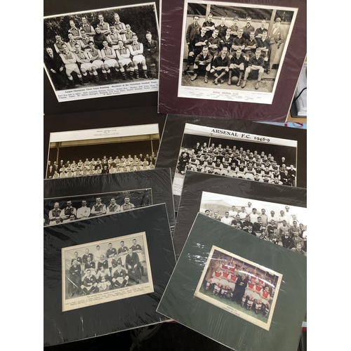 14 - ARSENAL, 1886-1954, a selection of 8 mounted team group images (modern prints mainly).