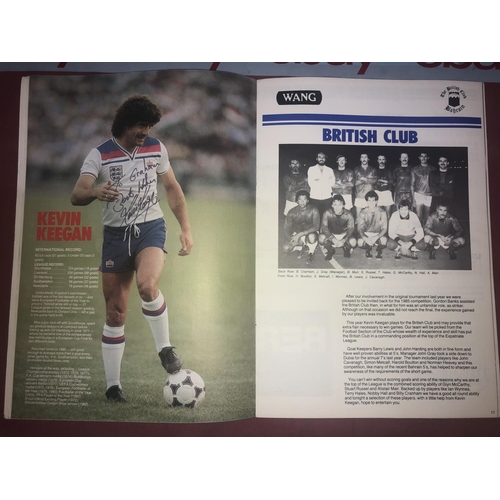 155 - AUTOGRAPH PROGRAMME, 1985, Berger Pains 5-A-Side tournament, official programme for the event played... 