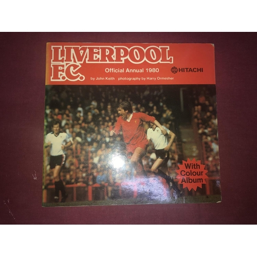 156 - AUTOGRAPHED FOOTBALL ANNUAL, 1980/1981, Liverpool Football Club, Official Annual 1980 - Signed by 11... 