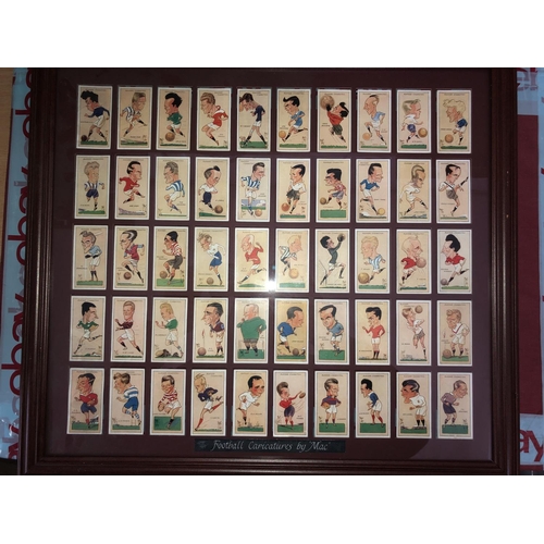 CIGARETTE CARDS, 1927, Football caricatures by Mac, issued b