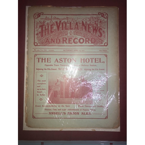 70 - ASTON VILLA, 1913/1914, a football programme from the game versus Middlesbrough, played on 25/04/191... 