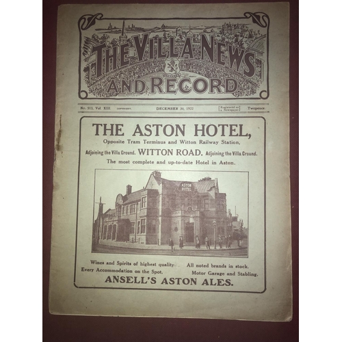 78 - ASTON VILLA, 1922/1923, a football programme from the fixture versus Preston North End, played on 30... 