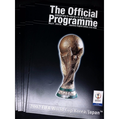 1281 - FOOTBALL PROGRAMMES, May/June 2002 World Cup Korea/Japan - Official Programme, 5 x Japanese/English ... 