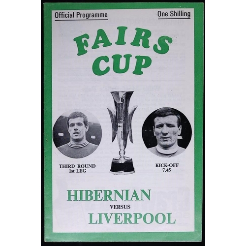 4 - FOOTBALL PROGRAMME, 09/12/1970 Liverpool Away - Hibernian [Fairs Cup]