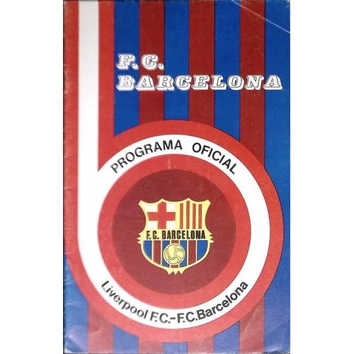 8 - FOOTBALL PROGRAMME, 30/03/1976 Liverpool Away - Barcelona [UEFA Cup]