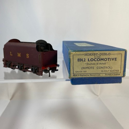 8 - Hornby Dublo 3-rail EDL2 Locomotive LMS 6232 Duchess of Atholl boxed & tender un-boxed - Good box Go... 