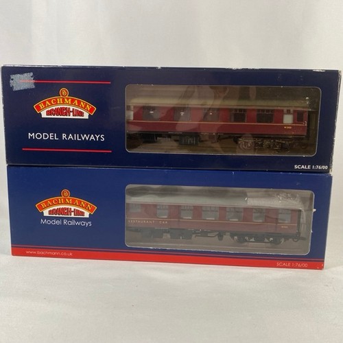 25 - Bachmann coaches - 39-103B BR MK1 RU Restaurant car Maroon; 39-226B BR MK1 Brake/Corridor composite ... 