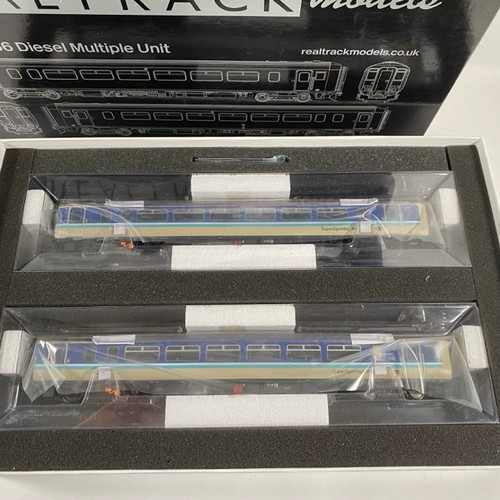 34 - RealTrack/Rapido train, OO GAUGE SUPER SPRINTER Class 156, 2 car DMU 156452 in BR Provincial Super S... 