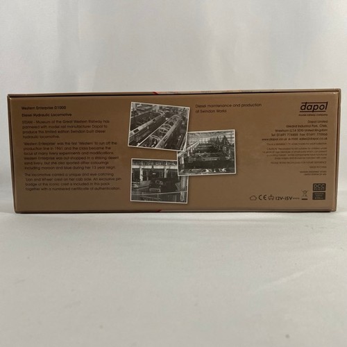 41 - Dapol/GWR museum OO gauge D1000 'Western Engerprise' Desert Sand, Limited Edition Certificate 369/40... 