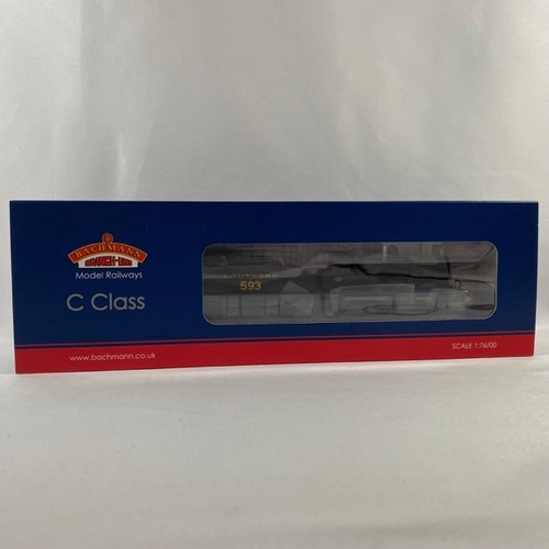 67 - Bachmann Branchline OO Gauge C-class 0-6-0 SR 593 Locomotive 31-464, DCC ready like new condition, u... 