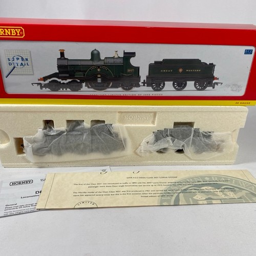 83 - Hornby OO gauge Dean Class locomotive and tender, 'Lorna Doone' No.3047, G.W.R. green livery (R2614)... 