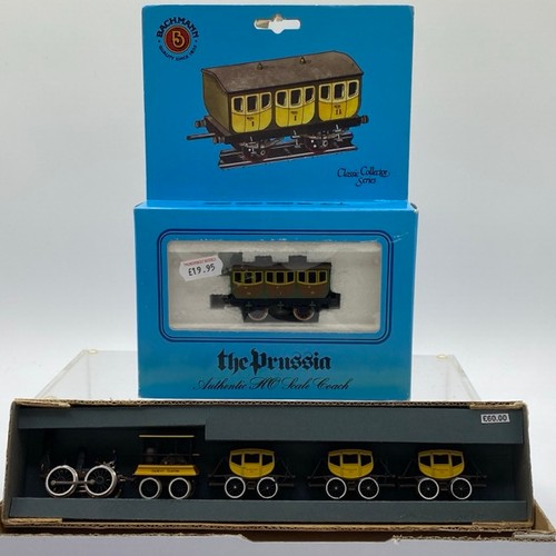 111 - Bachmann 40-0130 0-4-0 Dewitt Clinton train pack & Bachmann 'the Prussia'  OO gauge, appears complet... 