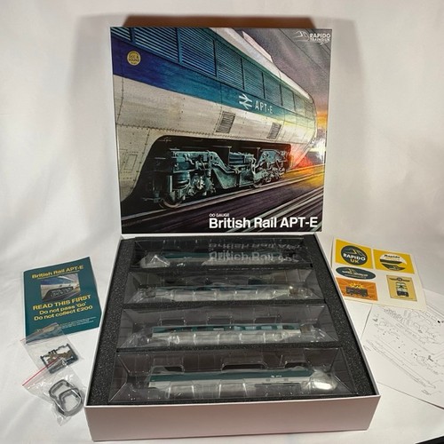 57 - Rapido Trains OO gauge Advanced Passenger train, British Rail APT -E, 4 Car Set with DCC sound fitte... 