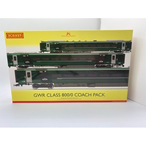 55 - Hornby R4870 OO gauge, GWR Class 800 Coach Pack, MSO 812003, MSO 813003, MSO 814003, for use with R3... 