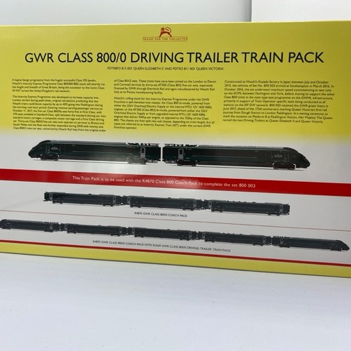 56 - Hornby R3609 OO gauge GWR CLASS 800/0 Driving Trailer train pack PDTRBFO 815003 'Queen Elizabith II'... 