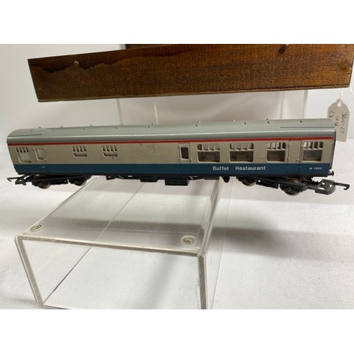 155 - Seven rake of InterCity coaches, three Hornby, one Triang and three Lima includes two Buffet and a g... 