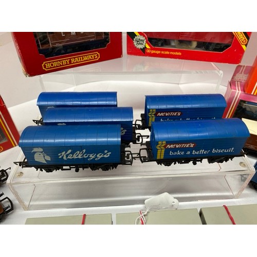 162 - A whole Lot of Hornby Rolling Stock 15 boxed 12 un-boxed 'Ready-to-roll', includes R344 Track Cleani... 