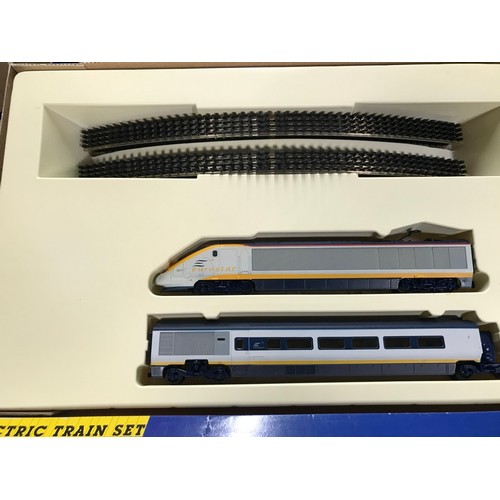 166 - Hornby R.547 Eurostar Electric Train Set, HO/OO gauge, Appears Complete, Instructions and Paperwork ... 