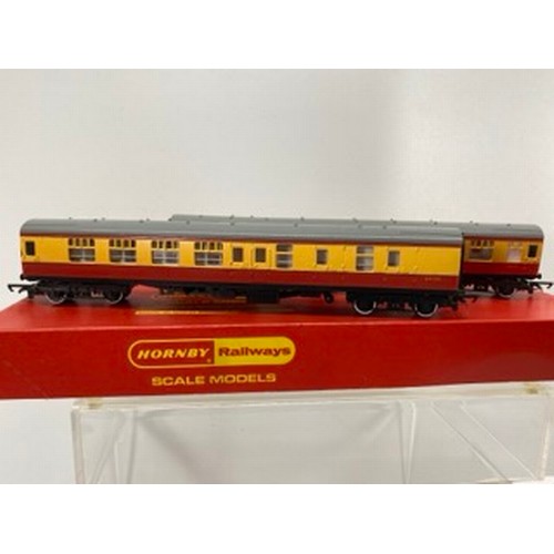 160 - Hornby 'Jinty' Loco with Two Red and Custard Yellow Mk1 Coaches and Ten Private Owner Wagons, Hornby... 