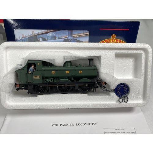 78 - Two OO gauge Locomotives, Hornby 2-8-0 Class 8F/06 DCC and Bachmann 8750 Pannier Tank DC, Hornby R23... 