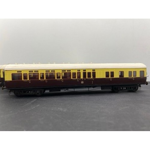 30 - Five Special Kit-built OO gauge GWR Toplight Coaches 1930's Livery, Fine Detail, 2 Slips, 1 Brake/Th... 