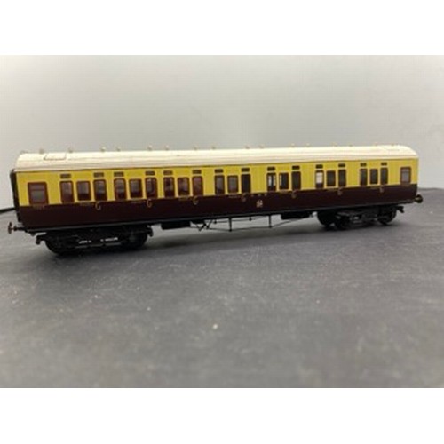 30 - Five Special Kit-built OO gauge GWR Toplight Coaches 1930's Livery, Fine Detail, 2 Slips, 1 Brake/Th... 