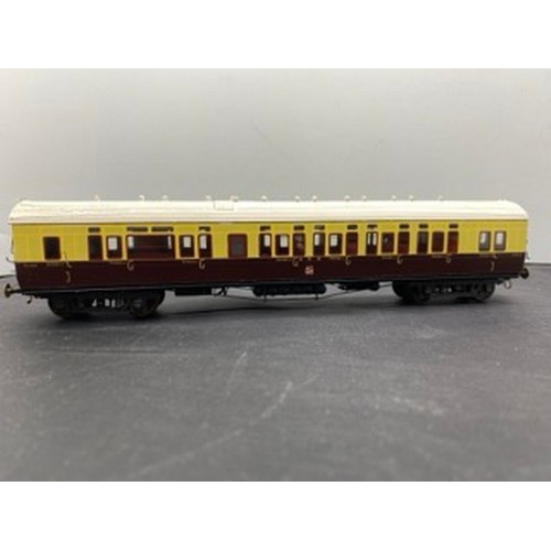 30 - Five Special Kit-built OO gauge GWR Toplight Coaches 1930's Livery, Fine Detail, 2 Slips, 1 Brake/Th... 