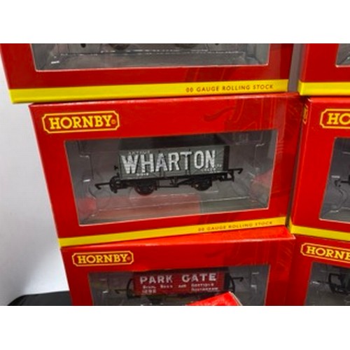 119 - Nine Hornby OO Gauge Private Owner Wagons, as New Condition with Pristine Boxes, includes Hornby R68... 