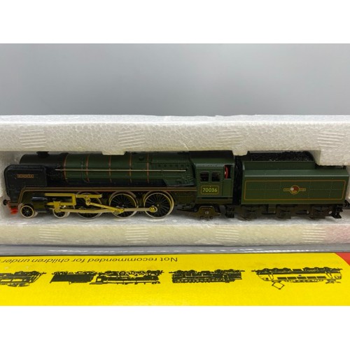 239 - Hornby Minitrix N gauge N 217 Boadicea BR #D70036, Lights, Tested Runner - Very Good, box Good (1) 1... 