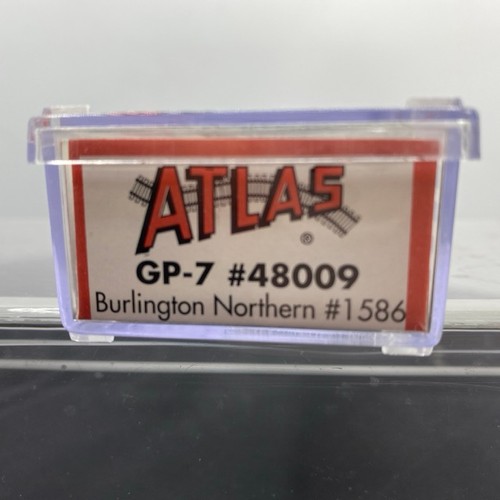 252 - Atlas Loco 48009 GP-7 Burlington Northern #1586 N gauge Instructions, Lights, Tested Runner - Excell... 