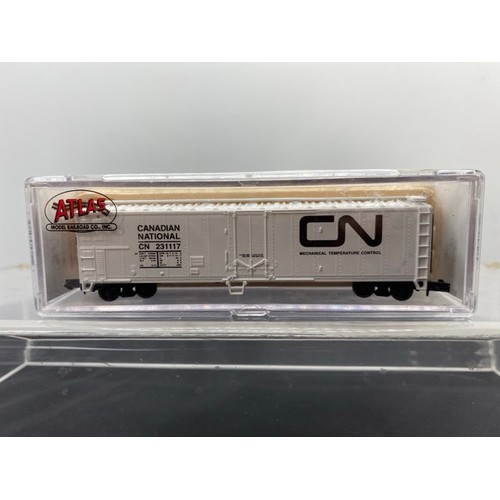 258 - Atlas Rolling Stock x 4, 36541 50' Mech Reefer Canadian National, 32651 90 Tonne hopper Wester Maryl... 