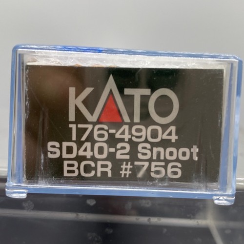 265 - Kato 176-4904 SD40-2 Snoot nose British Columbia Railway #756 N gauge, Instructions & additional cou... 