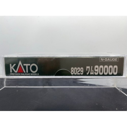 267 - Kato 8029 Wham 90000 N gauge #90696 & 91009 two Box cars, Non-motorised - Excellent, box Very Good (... 