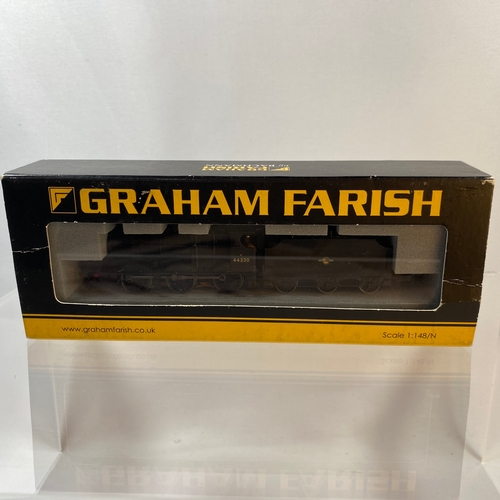 299 - Graham Farish 372-054 Class 4F 44330 0-6-0 BR Black Late Crest N gauge loco, Tested Runner - Very Go... 