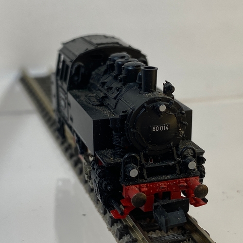 278 - Fleischmann Piccolo 0-6-0 DB 80 014 Steam loco, DCC code 1 unverified, unboxed N gauge, Tested Runne... 