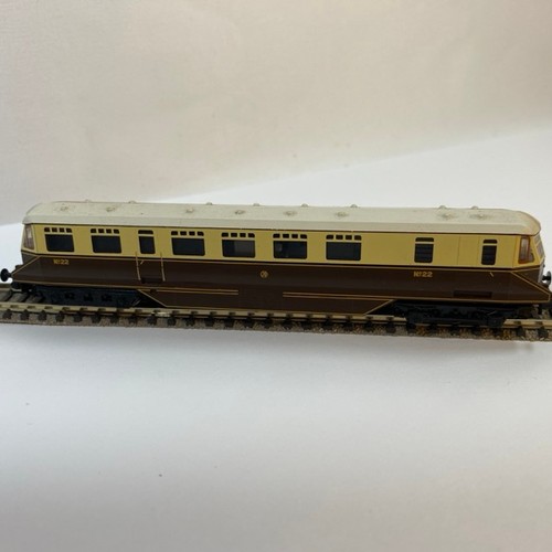 270 - Bachmann Railcar GWR No.22 Chocolate & Cream N gauge Unboxed, Tested Runner - Very Good 125g