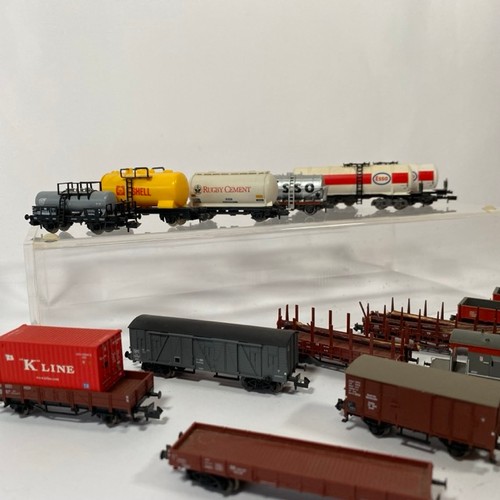 284 - Pick & mix of N gauge rolling stock, Bachmann, Fleischmann & Graham Farish Unboxed - Very Good (15) ... 