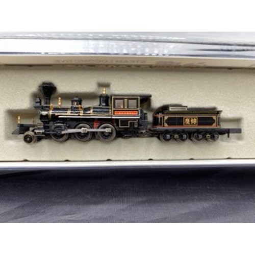 290 - N Gauge Micro ACE A0291 Benkei JGR Class 7100 2-6-0 Mogul & Tender - Loco Very Good, Case Good, Test... 