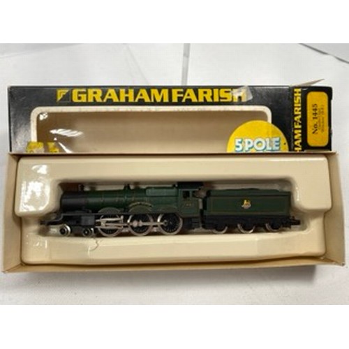 302 - Two Graham Farish 'N Gauge' Steam Locomotives, Graham Farish 1444 Castle Class 4-6-0 'Clun Castle' G... 