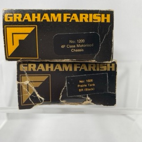 303 - Two Graham Farish 'N Gauge' Steam Locomotives, Graham Farish 1209 4P Class 4-6-0 BR Black 44911 Moto... 