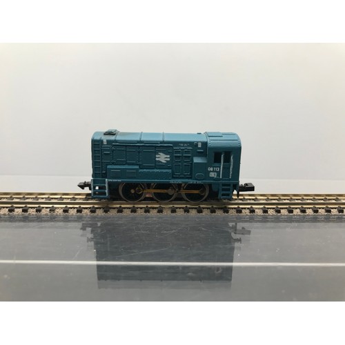 304 - Three Graham Farish (aka 'Grafar') 'N Gauge' Locomotives, Grafar 4-6-2 21C17 Merchant Navy Southern ... 