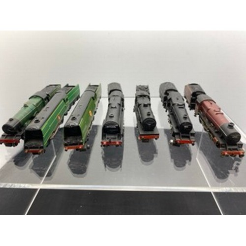 306 - Six Grafar & One Peco 'N Gauge' Steam Locomotives, LMS, Great Western, Southern, British Railways, S... 