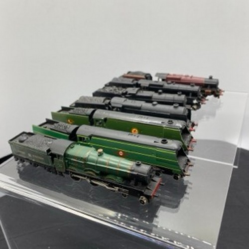 306 - Six Grafar & One Peco 'N Gauge' Steam Locomotives, LMS, Great Western, Southern, British Railways, S... 