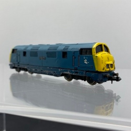 244 - Four 'N Gauge' Diesel Locomotives, Trix Bo-Bo Warship Class 'Eclipse' Bi-directional Lighting, Teste... 