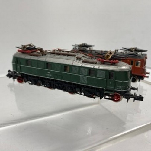 275 - Five Electric Rail Cars and Locomotives 'N Gauge' with Pantographs, Fleischmann Piccolo 7306 Alpine ... 