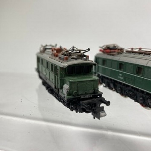 275 - Five Electric Rail Cars and Locomotives 'N Gauge' with Pantographs, Fleischmann Piccolo 7306 Alpine ... 