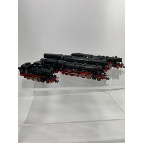 279 - Four 'N Gauge' Fleischmann DB Steam Locomotives, Piccolo 7171 DB 012 081-6 4-6-2 (2/3 lights working... 