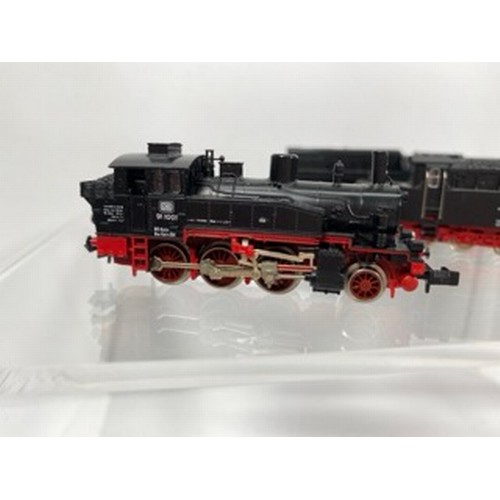 279 - Four 'N Gauge' Fleischmann DB Steam Locomotives, Piccolo 7171 DB 012 081-6 4-6-2 (2/3 lights working... 