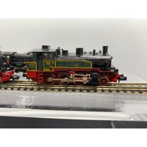 280 - Four 'N Gauge' Fleischmann Steam Locomotives, Piccolo SNCF 2-10-0 (Bi-directional lights) (G), Picco... 