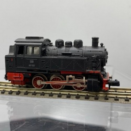 235 - Three Ibertren 'N Gauge' Cuckoo 0-4-0 Steam Locos and Arnold 'N Gauge' 0-6-0 DB 80-033, Ibertren Bla... 